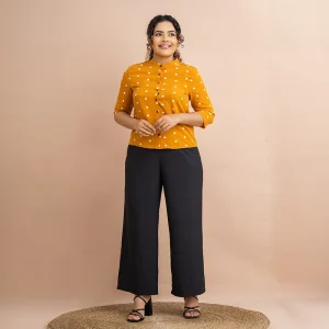 Long Sleeve With High Neck Collar