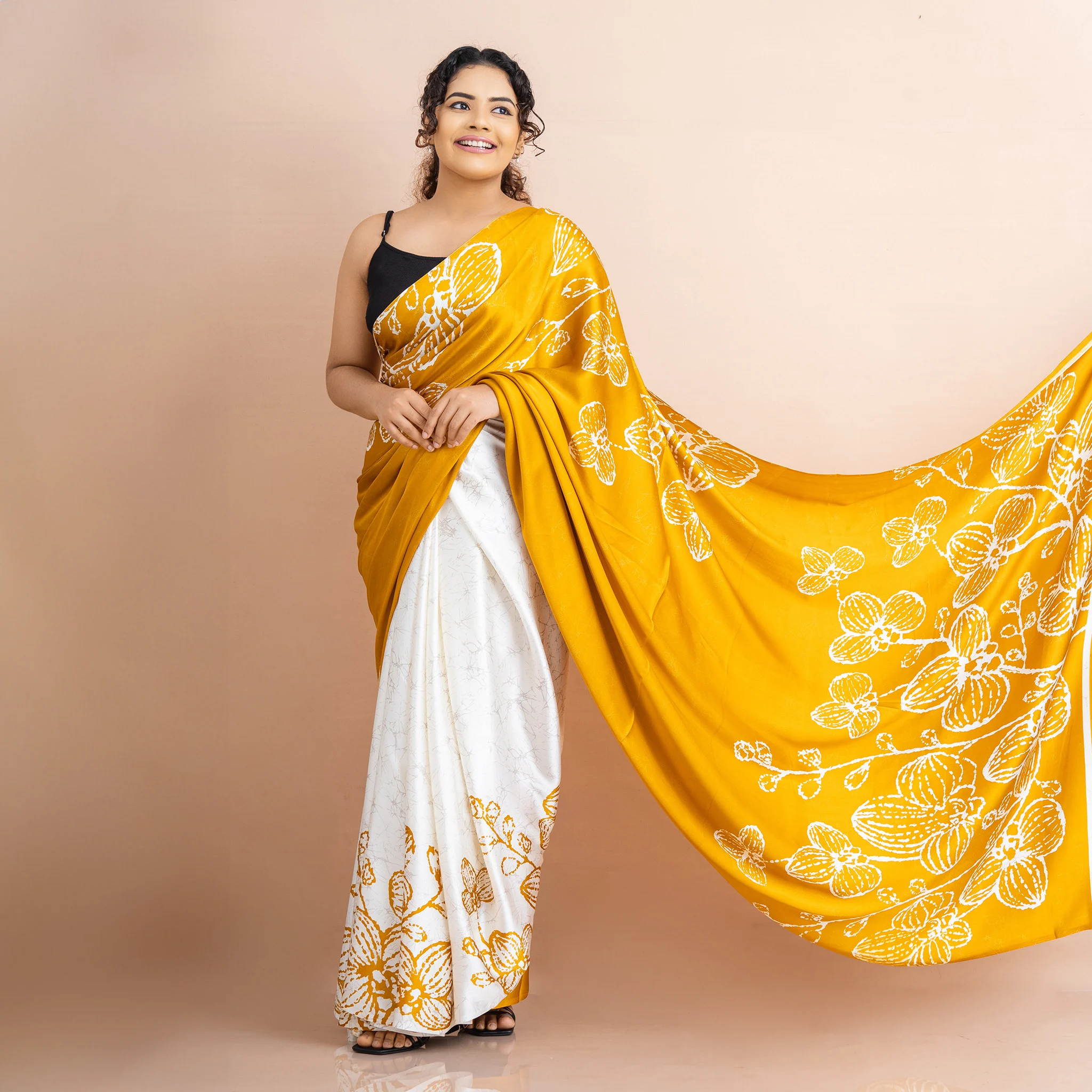 Silk Bathik Saree  - SB0014