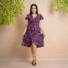 Aisha Wrap Around Mini Dress - Image 3