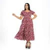 Lily Puff Sleeve Maxi Dress - Image 2