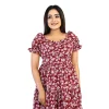 Lily Puff Sleeve Maxi Dress