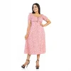 Clara Side Slit Midi Frock - Image 3
