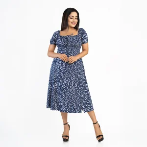 Clara Side Slit Midi Frock