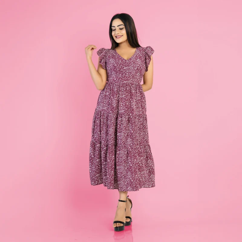Hanna Tiered Maxi Dress - Image 2