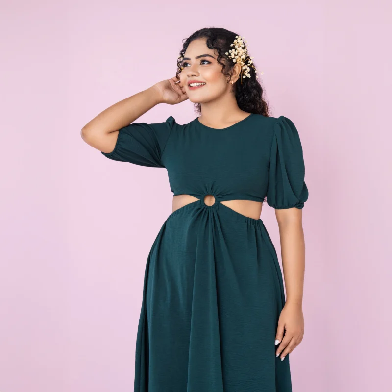 Judie Waist Cut Out Maxi Dress - Image 3