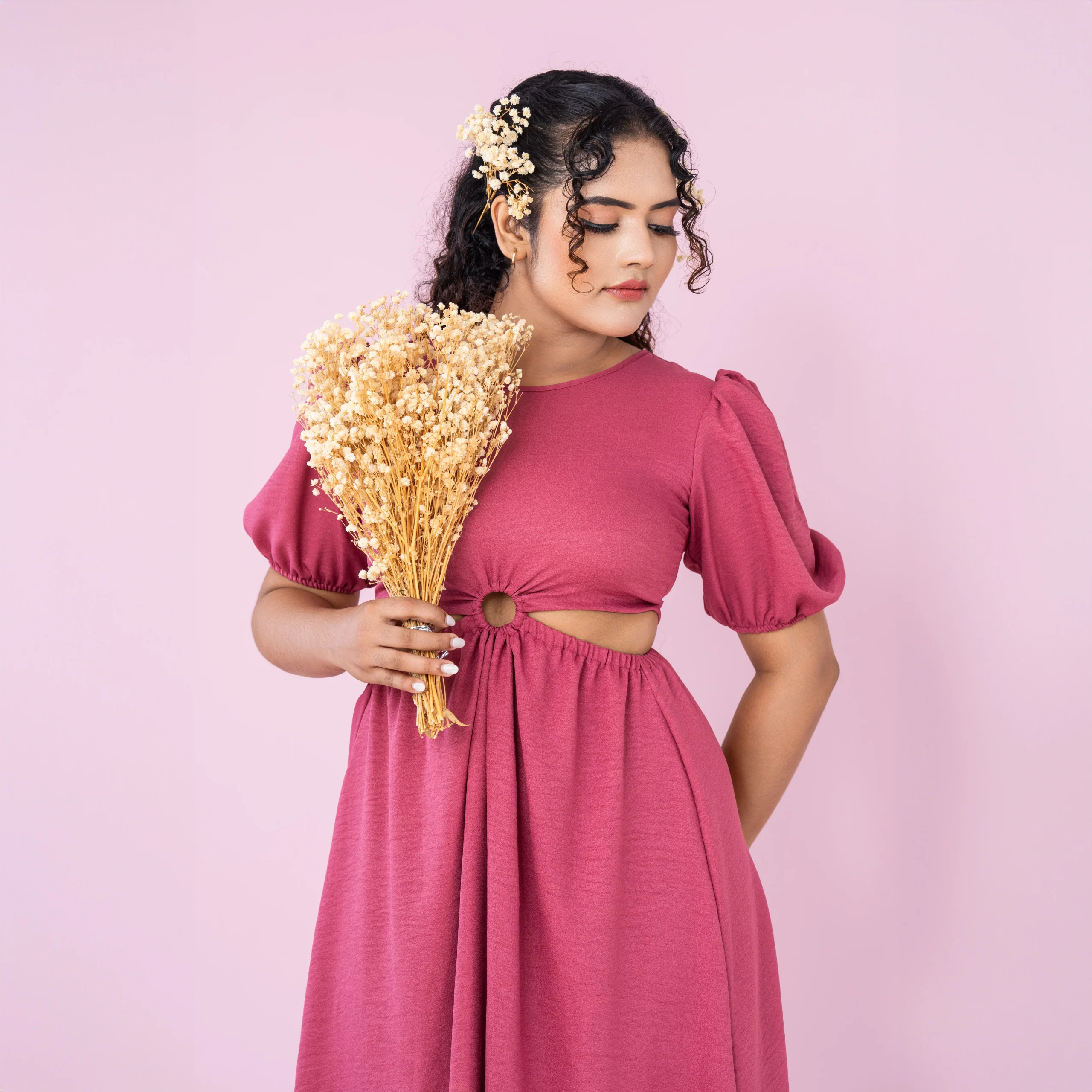Judie Waist Cut Out Maxi Dress