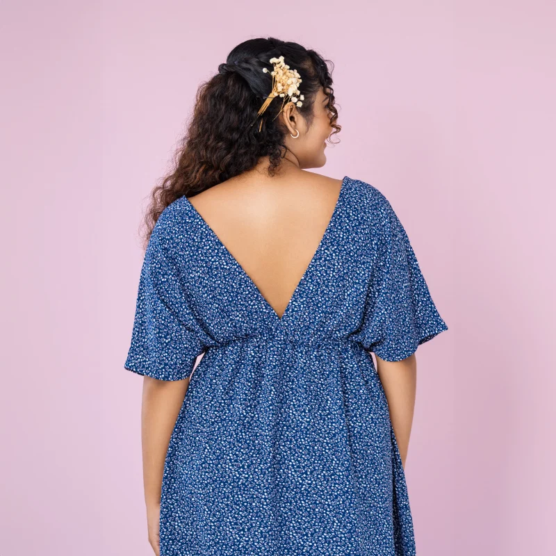 Ava V-Neck Midi Dress - Image 3