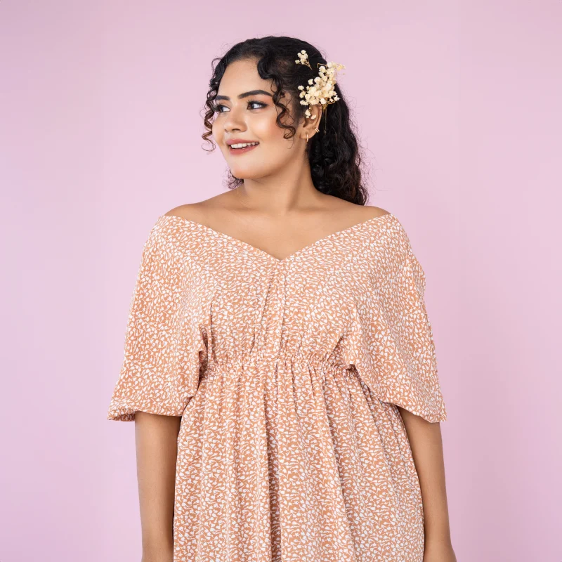 Ava V-Neck Midi Dress - Image 4