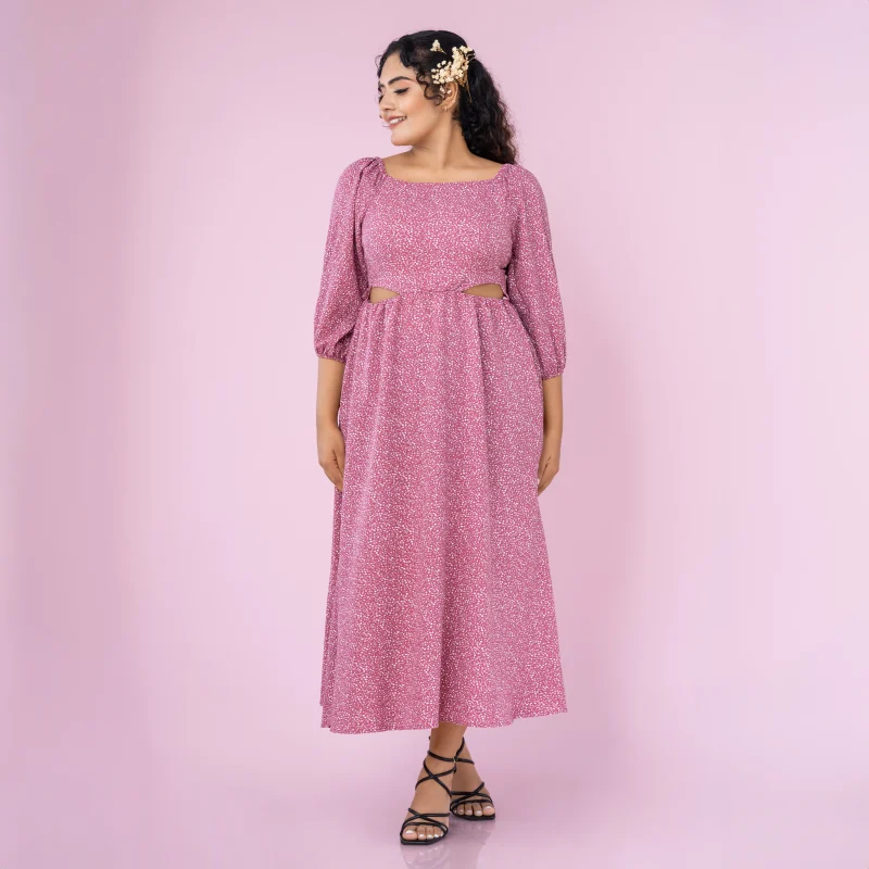 Laurie Waist Cut Out Midi Dress - Image 2