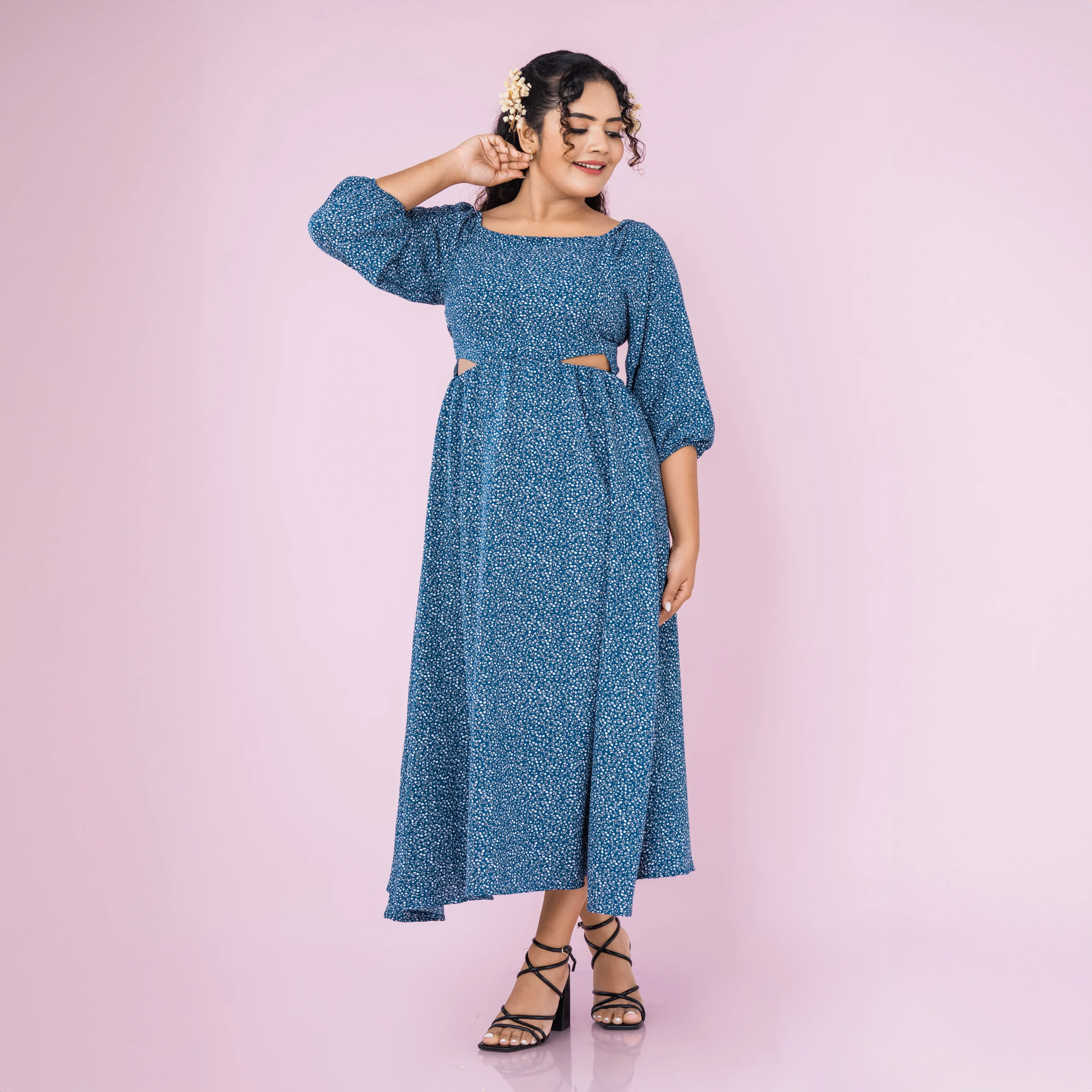 Laurie Waist Cut Out Midi Dress