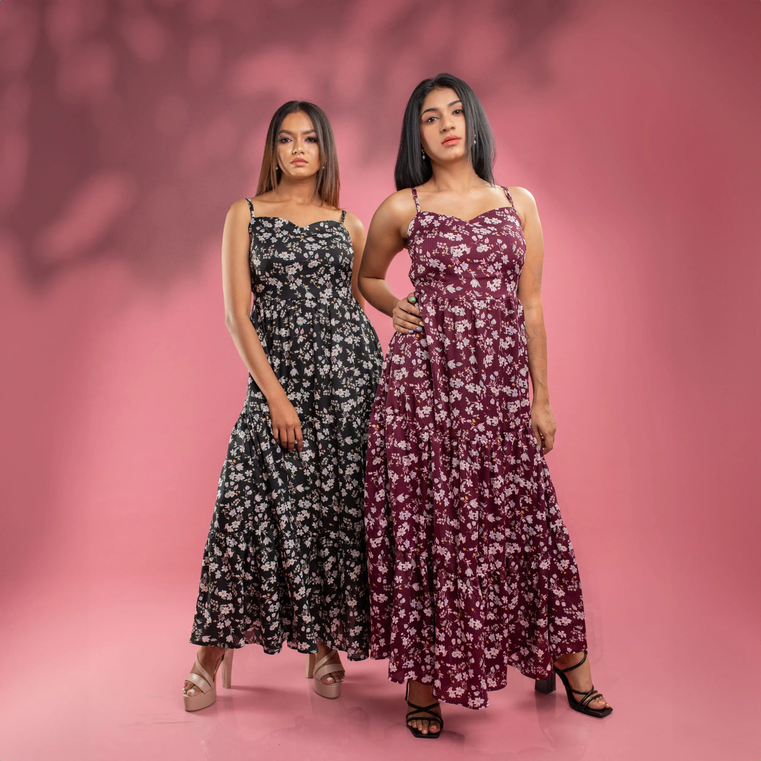 Sky Floral Maxi Dress