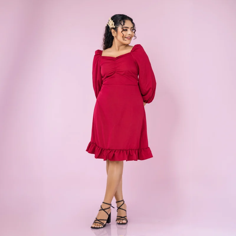 Mika Long Sleeves Mini Dress - Image 3
