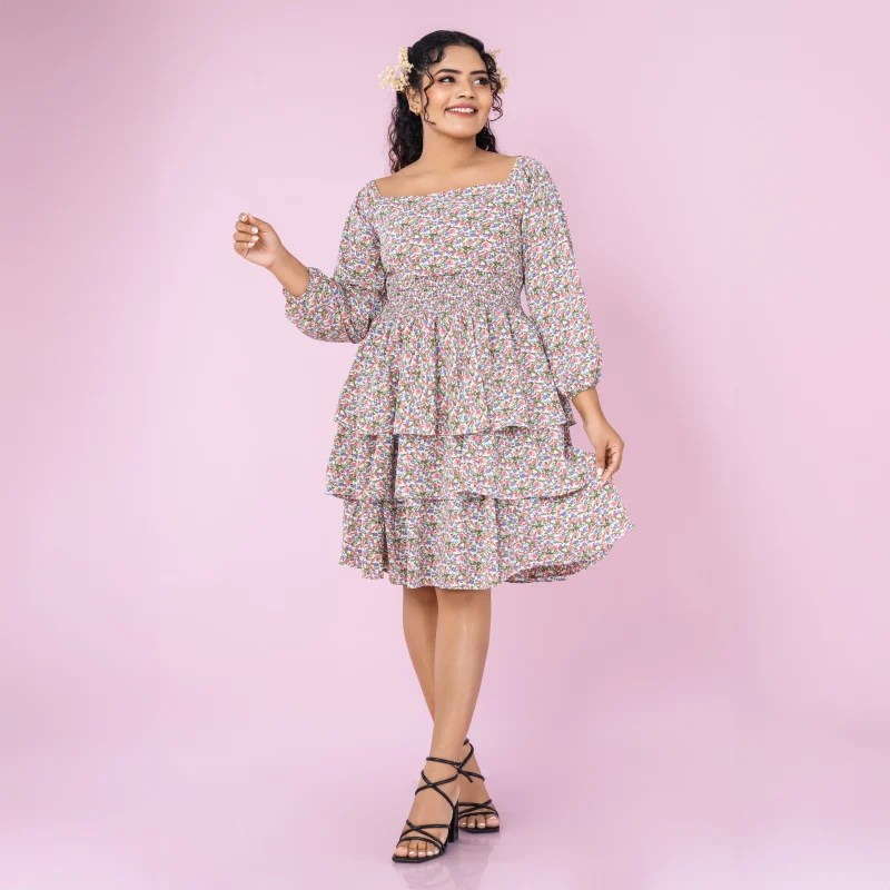 Tessa Smock Mini Dress - Image 2