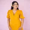 Helan V Neck Midi Frock