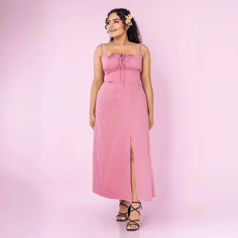 Helen Side Slit Midi Dress - Image 2