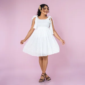 Kayla Tie-Strap Cutlon Frock