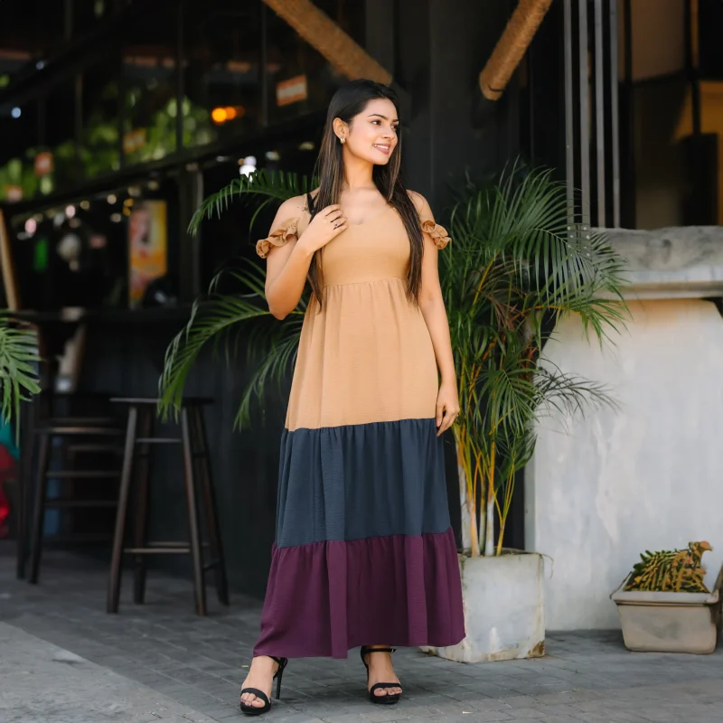 Zoe Three Colors Maxi Dress - Image 2