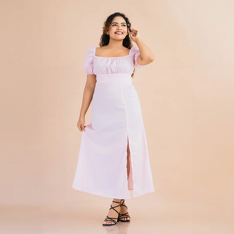 Susan Side Slit Midi Dress