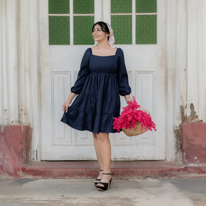 Aleen Square Neck Mini Dress - Image 2