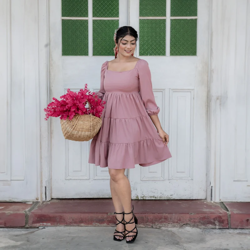 Aleen Square Neck Mini Dress - Image 5