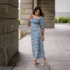 Stacey Square-Neck Maxi Dress - Image 6