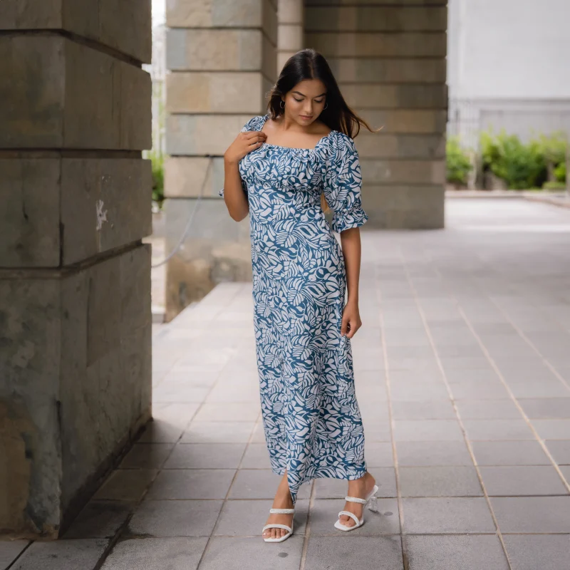 Stacey Square-Neck Maxi Dress - Image 6