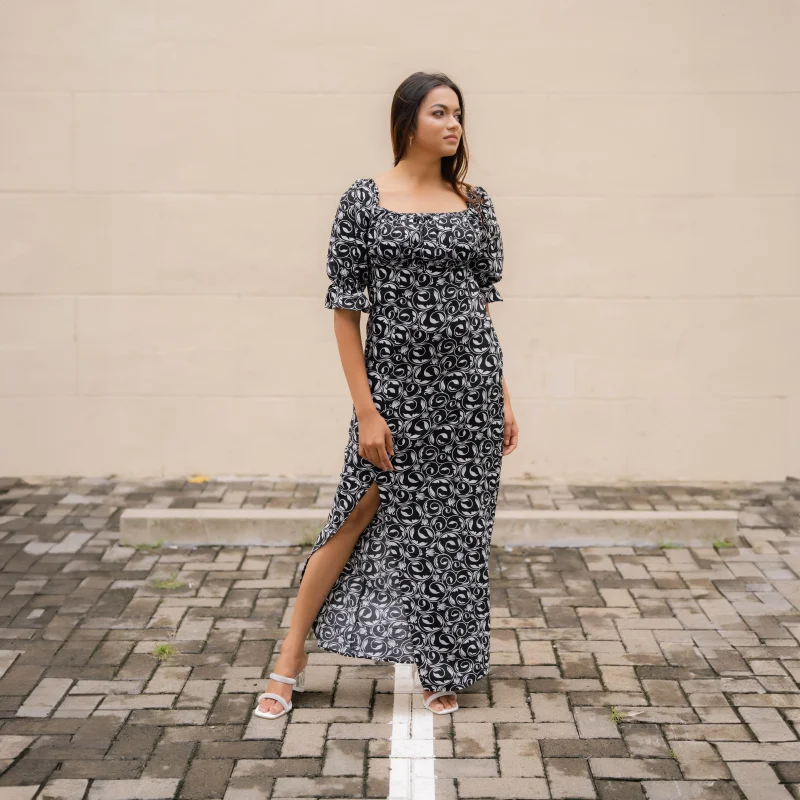Stacey Square-Neck Maxi Dress - Image 2