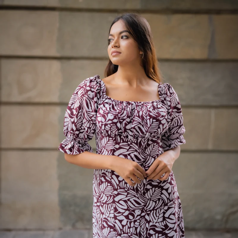Stacey Square-Neck Maxi Dress - Image 3