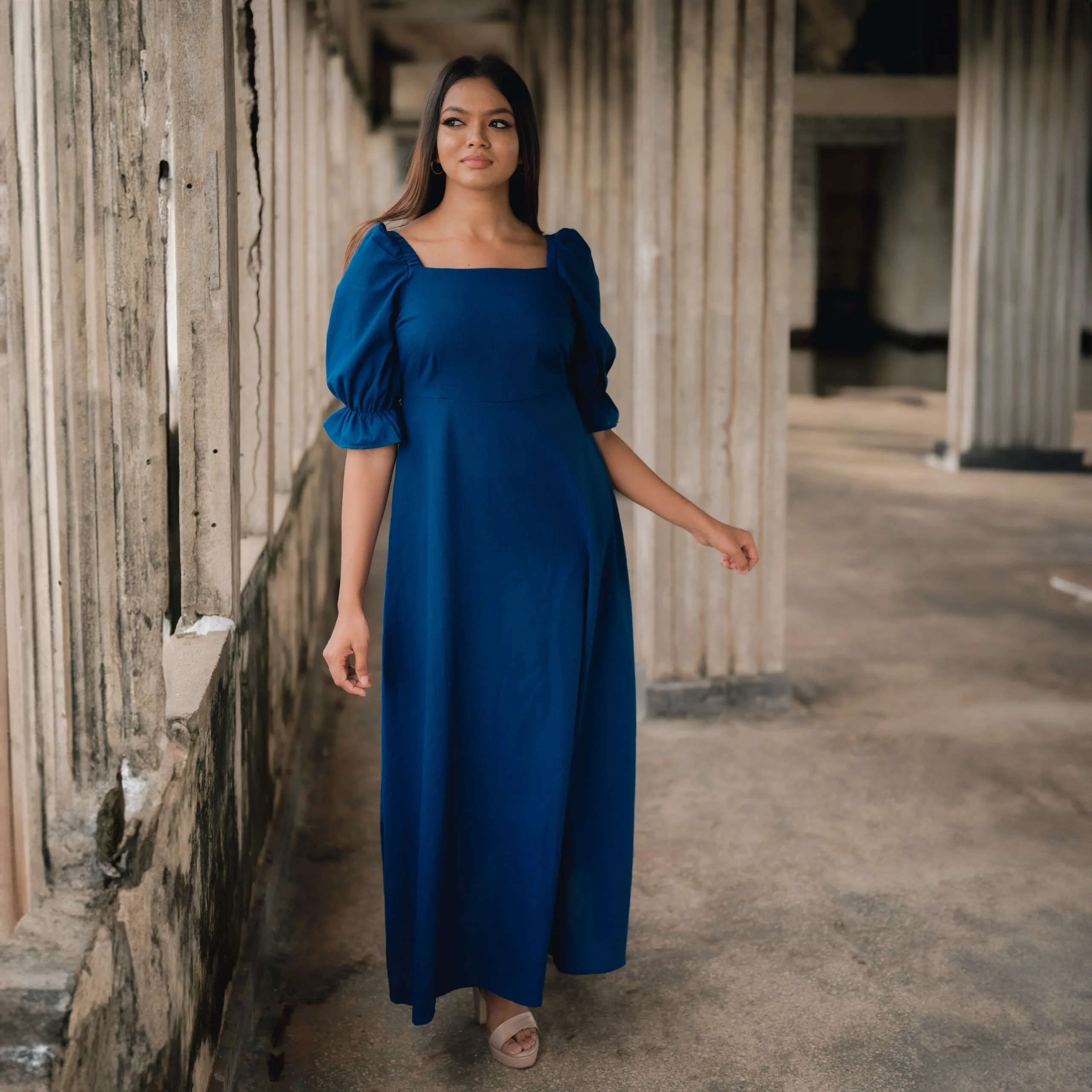 Nicole Square Neck Maxi Dress for women