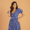 Sapphire Bloom Maxi Dress