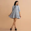 Printed Tiered Babydoll Dress - Image 8