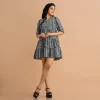 Printed Tiered Babydoll Dress - Image 3