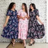 Sadie V-Neck Midi Dress