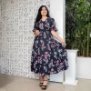 Sadie V-Neck Midi Dress - Image 4