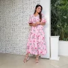 Sadie V-Neck Midi Dress - Image 3