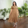 Rose High Neck Midi Dress - Image 3