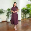 Rose High Neck Midi Dress - Image 4
