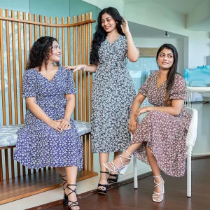 Hazel Cross-Over Midi Dress