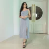 Selena Side Slit Maxi Dress - Image 5