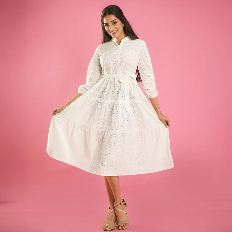 White Eyelet Dress