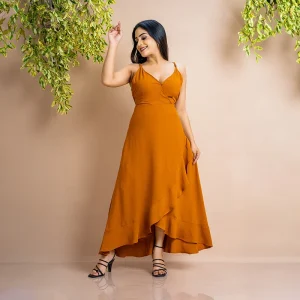 Meila Cross-Over Midi Dress