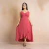 Meila Cross-Over Midi Dress - Image 2