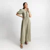 Graceful Tie-Front Maxi Dress - Image 4
