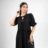 Graceful Tie-Front Maxi Dress - Image 8