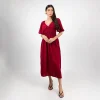 Elegant Puff Sleeve Maxi Dress - Image 3