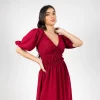 Elegant Puff Sleeve Maxi Dress - Image 5