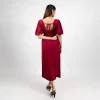 Elegant Puff Sleeve Maxi Dress - Image 4