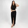 Minimalist High-Slit Skirt Set - Image 10