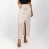 Minimalist High-Slit Skirt Set - Image 2