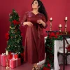 Holiday Glam Wrap Dress - Image 6